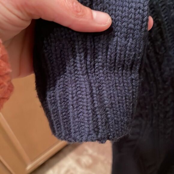 Treasure and Bond & Something Navy Collab woman’s navy blue wool/cashmere dress - Picture 7 of 11